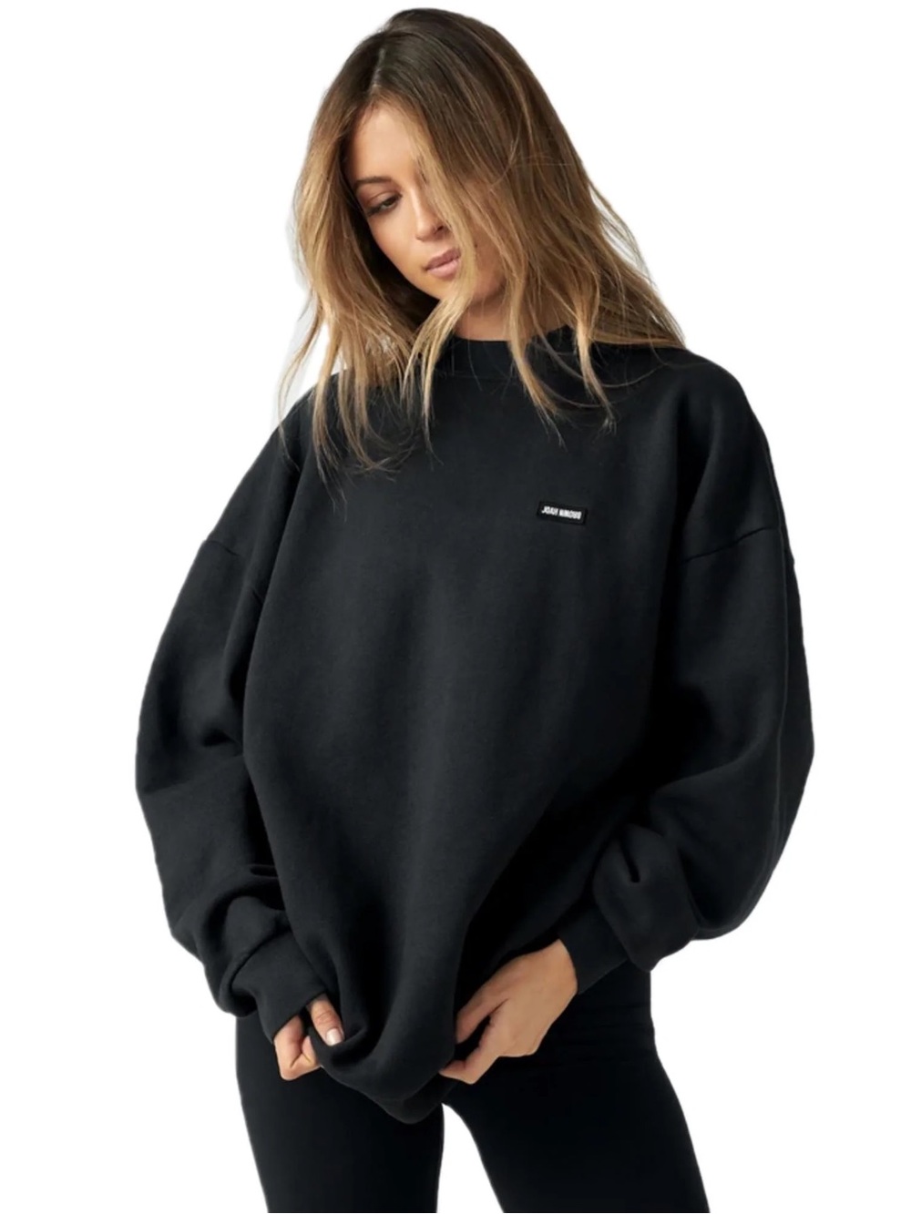 Joah Brown Classic Crew Pullover in Black